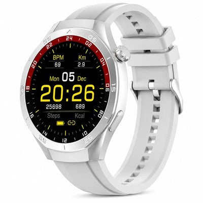 Gravity GWX3SV Smart Watch Bluetooth Calling 1.5" HD Heart Rate Fitness Silver