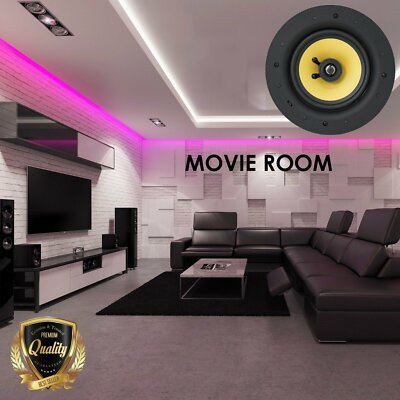 Gravity SG-6HiBT 8.9? 150 Watts Ceiling Speakers With Bluetooth Wall Speaker New
