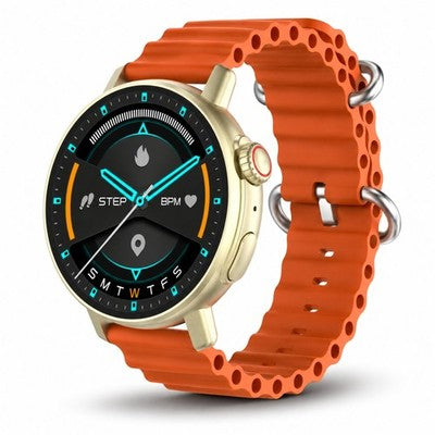 Gravity GWX4GD Gold Smart Watch Bluetooth Calling 1.5" HD Touchscreen