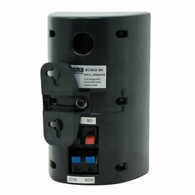 Emb ECW10 100W Full Range Indoor / Outdoor Waterproof Speaker - Black (Single)
