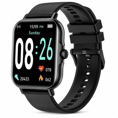 Gravity GWX2BK Bluetooth Calling Smart Watch 1.83" HD Heart Rate Sleep Monitor
