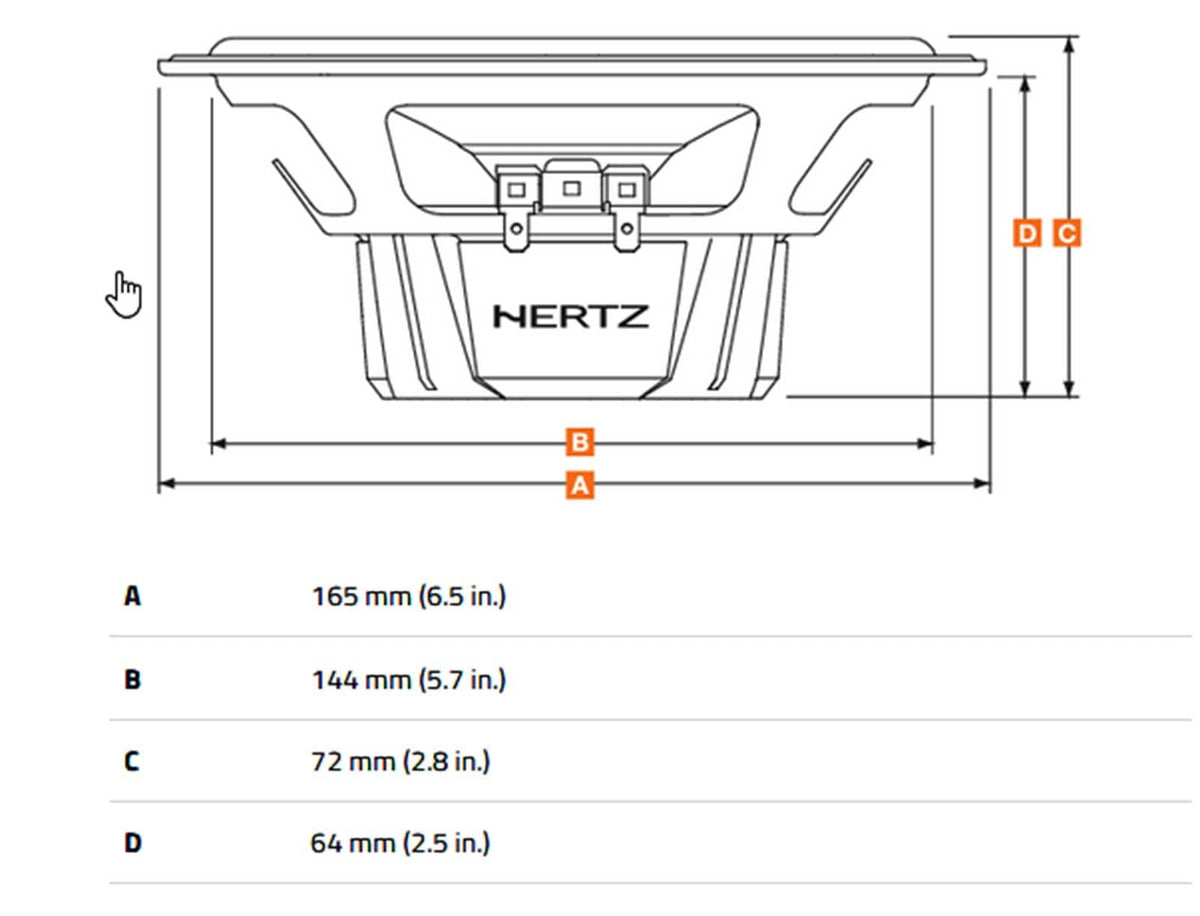 Hertz DCX 165.3 6.5" 2-Way Coaxial Speakers