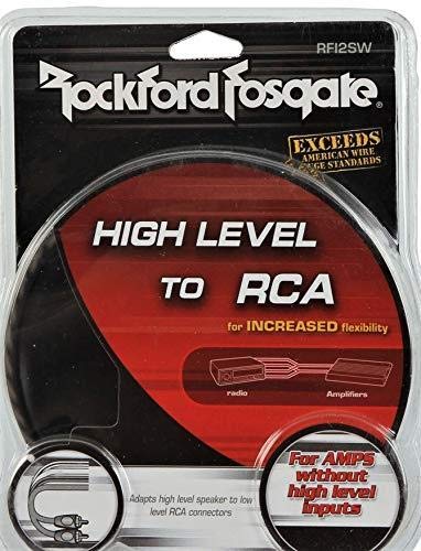 Rockford Fosgate RFI2SW Speaker Line To Male RCA Adapter