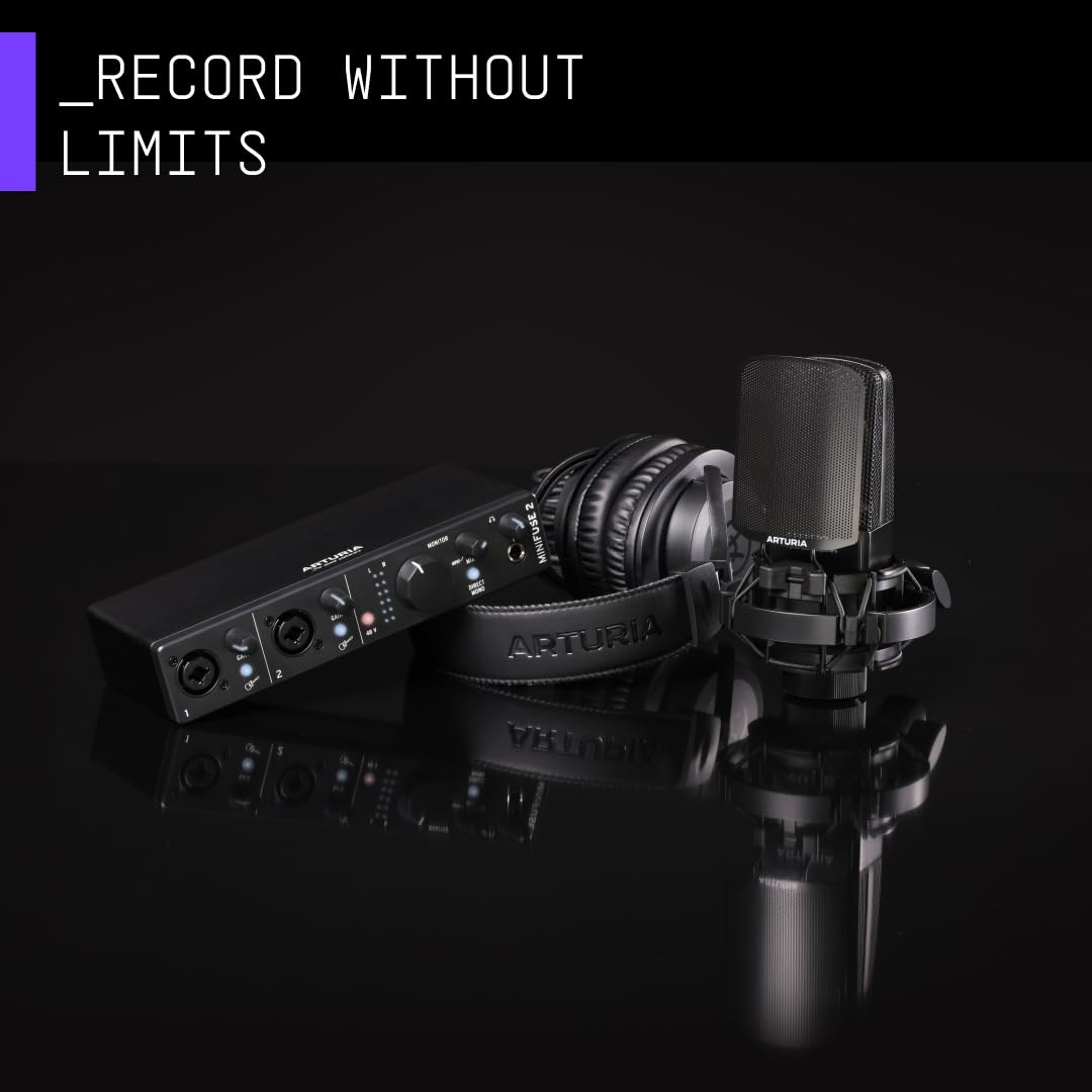 Arturia Minifuse USB Audio & Midi Interface, Minifuse 2 Recording Pack