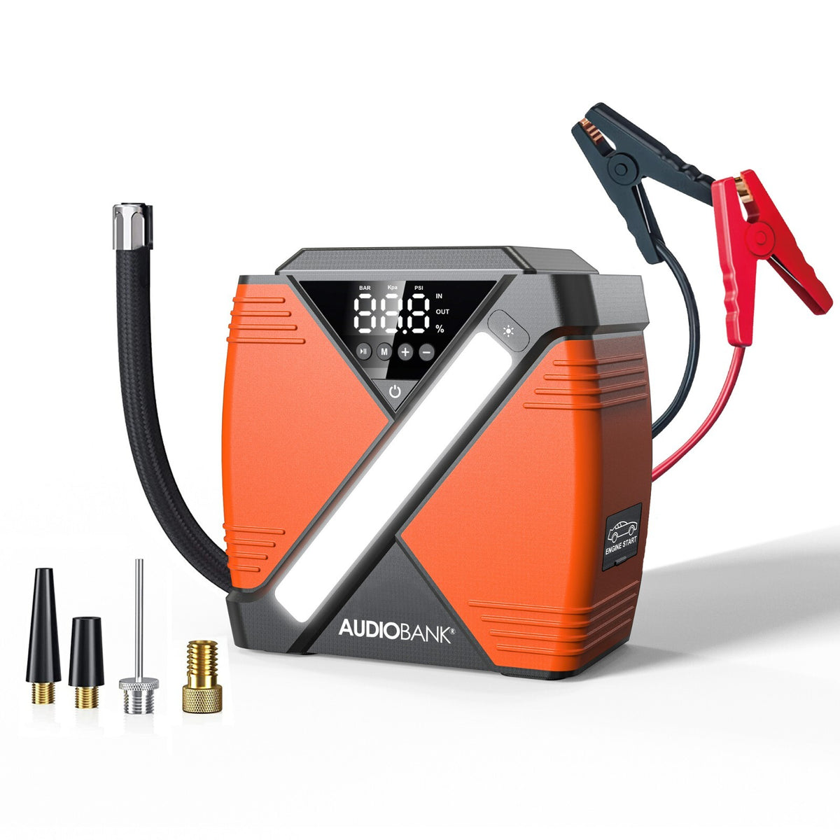 Audiobank ABJA12 1500A Jump Starter With Air Compressor