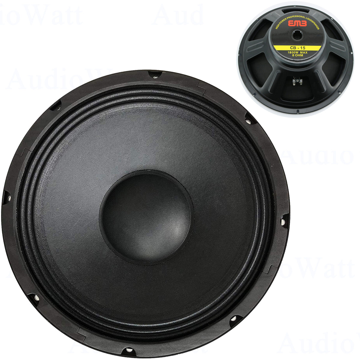 Emb CB-15 1800W 15" 8-Ohm Replacement Speaker For Jbl,Yamaha,Cerwin,Peavey