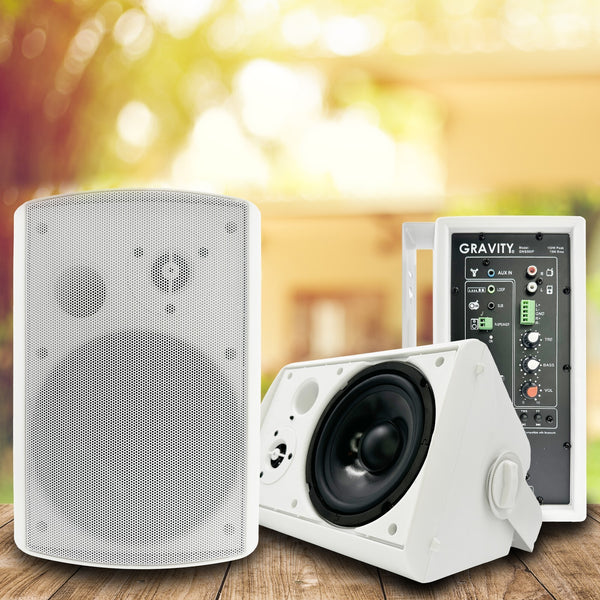 2x Gravity 6.5'' Active Wireless Streaming Speakers 2-Way, 150W, W/Bluetooth W