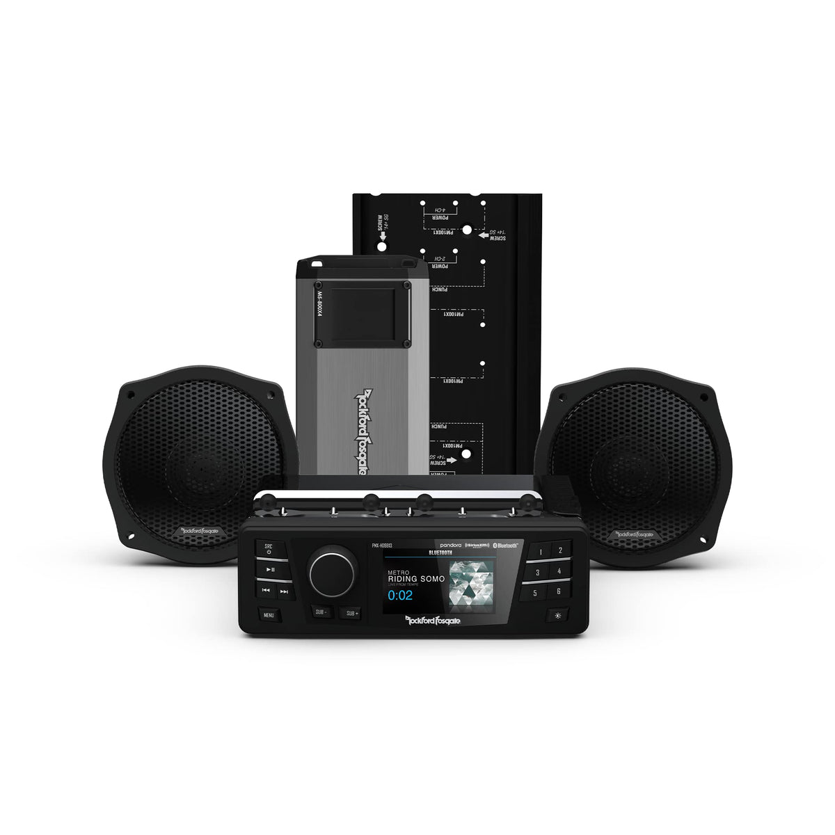 Rockford Fosgate HD9813SG-PMX-STG2 6.5" Harley Audio Kit