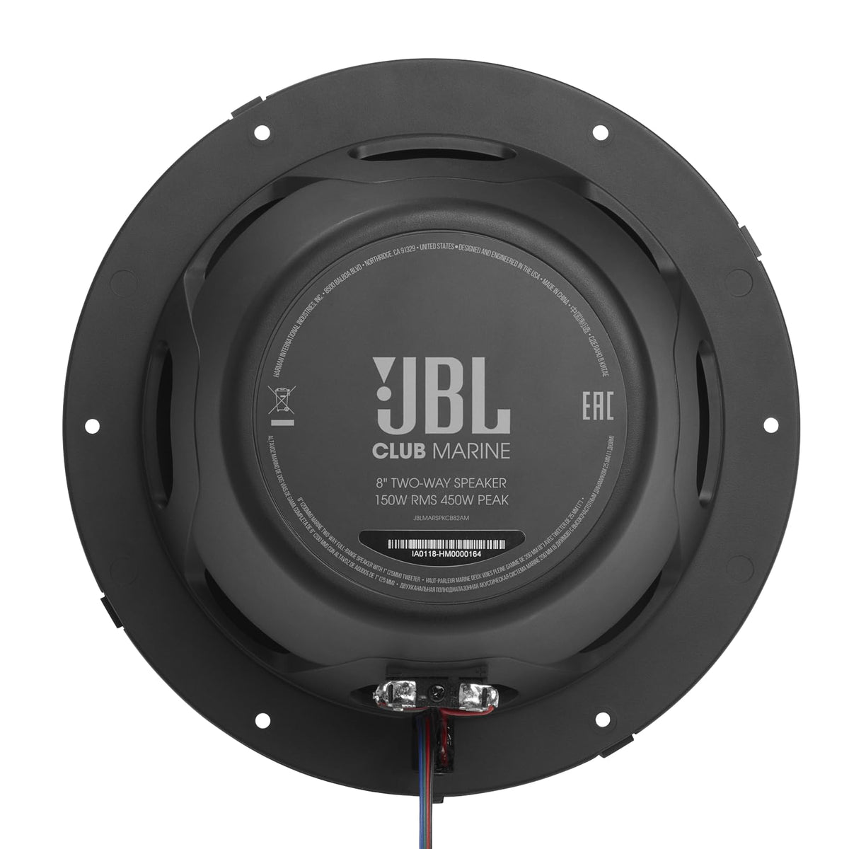 JBL CLUB 82 8" Marine 2-Way RGB Speakers