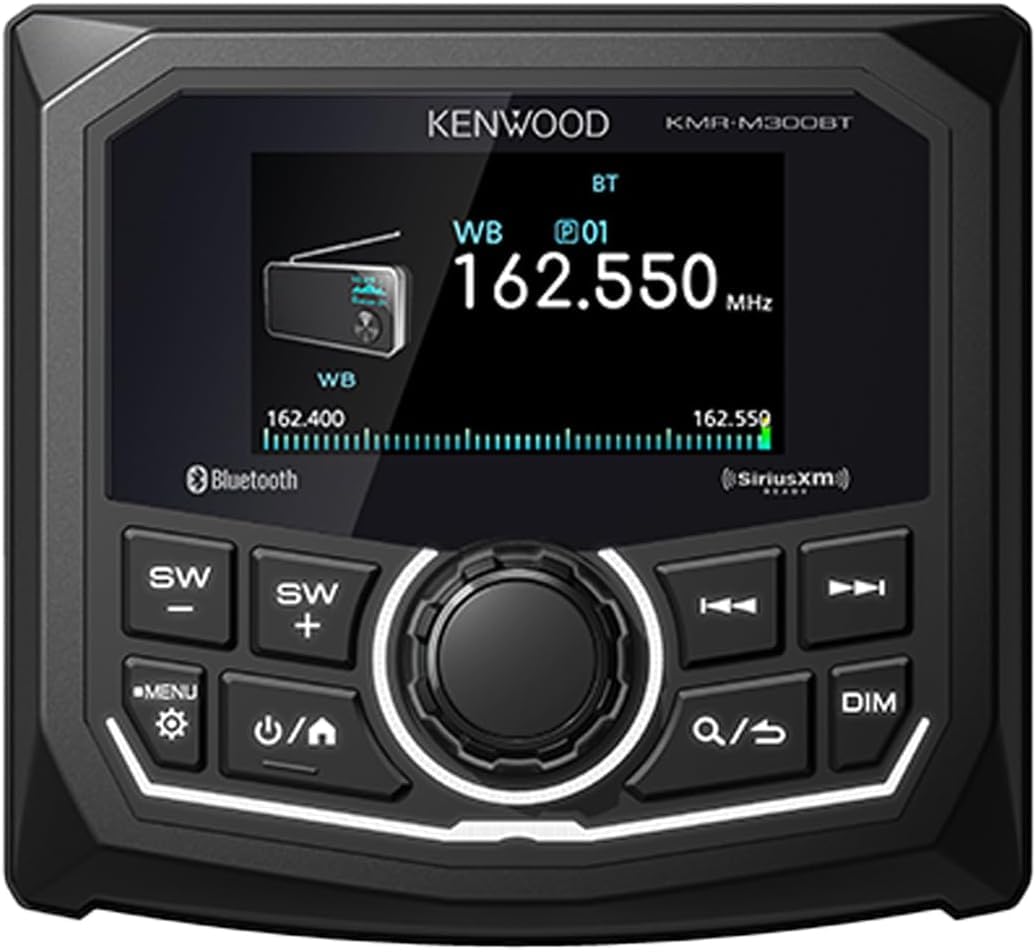 KENWOOD KMR-M300BT 3-Inch Gauge-Style Marine Receiver