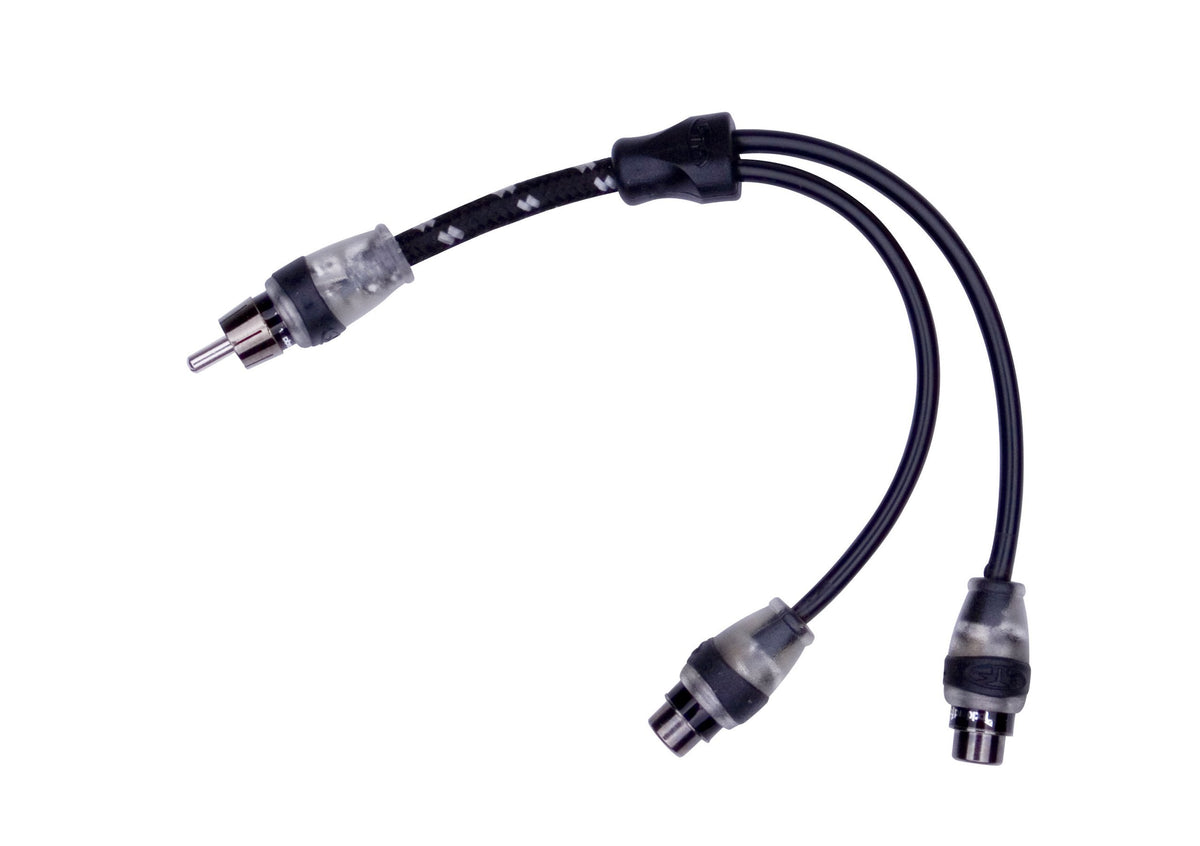 Rockford Fosgate RFITY-1M 1 Male To 2 Female RCA Y-Adapter