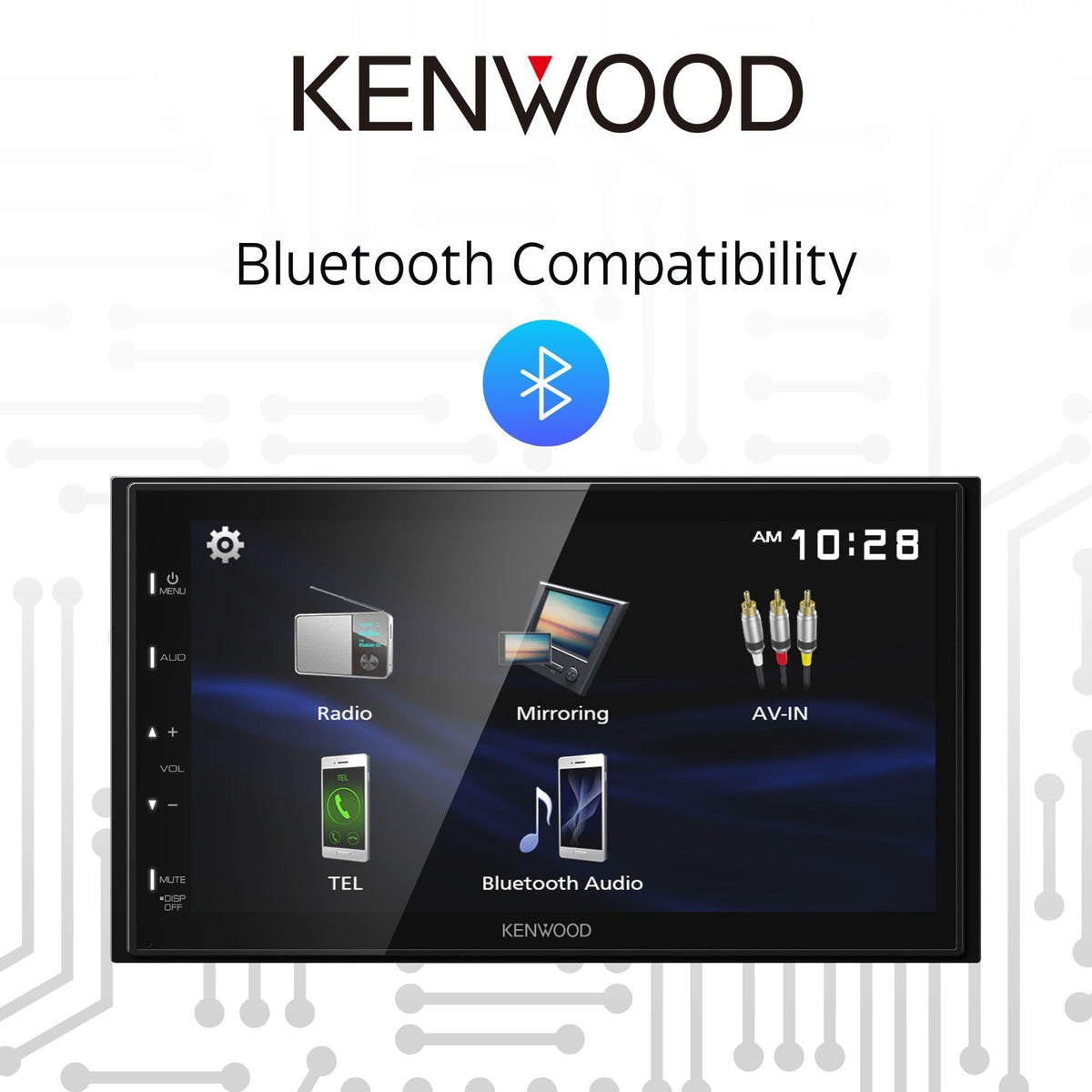 Kenwood DMX129BT Double DIN 6.8" Digital Multimedia Receiver