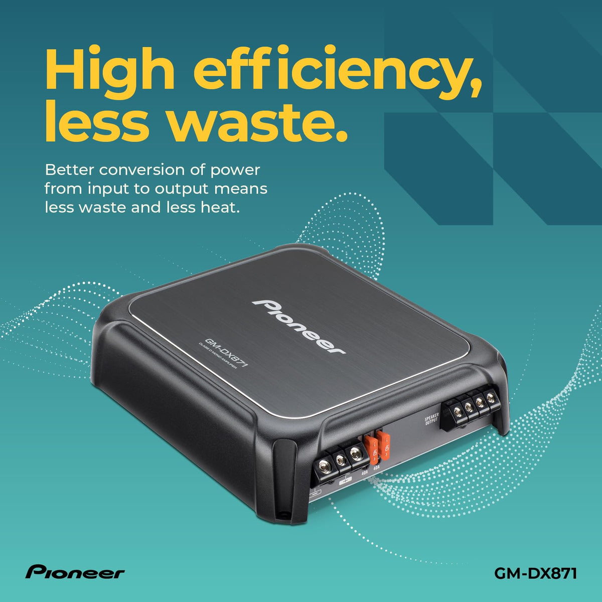 Pioneer GM-DX871 Class D Mono Subwoofer Amplifier