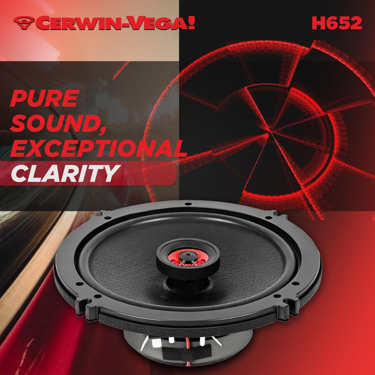 Cerwin-Vega H652 6.5" 2-Way Coaxial Speakers