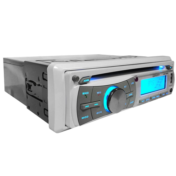 Gravity MGR-208BT Single DIN Marine CD Receiver with Bluetooth