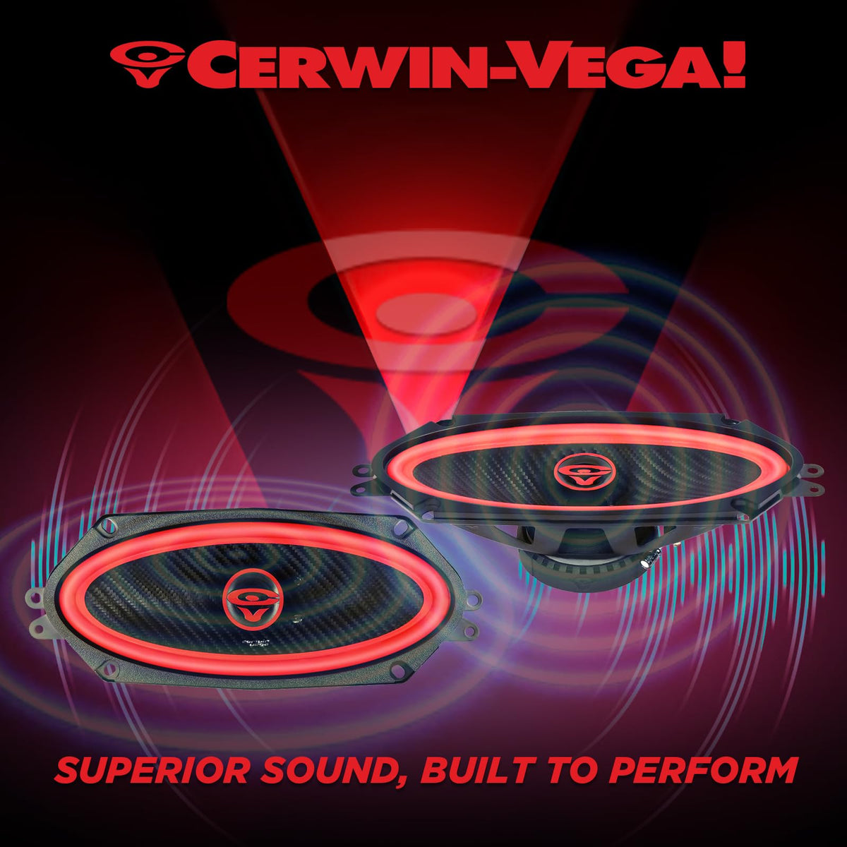 Cerwin-Vega V410 4x10" 2-Way Coaxial Speakers