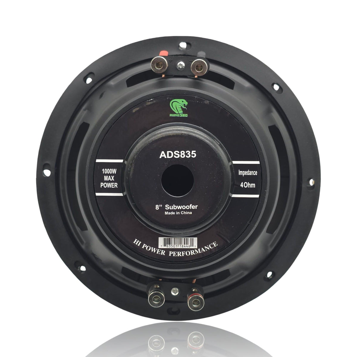 AUDIO360 ADS835 8-Inch 4-Ohm Car Subwoofer