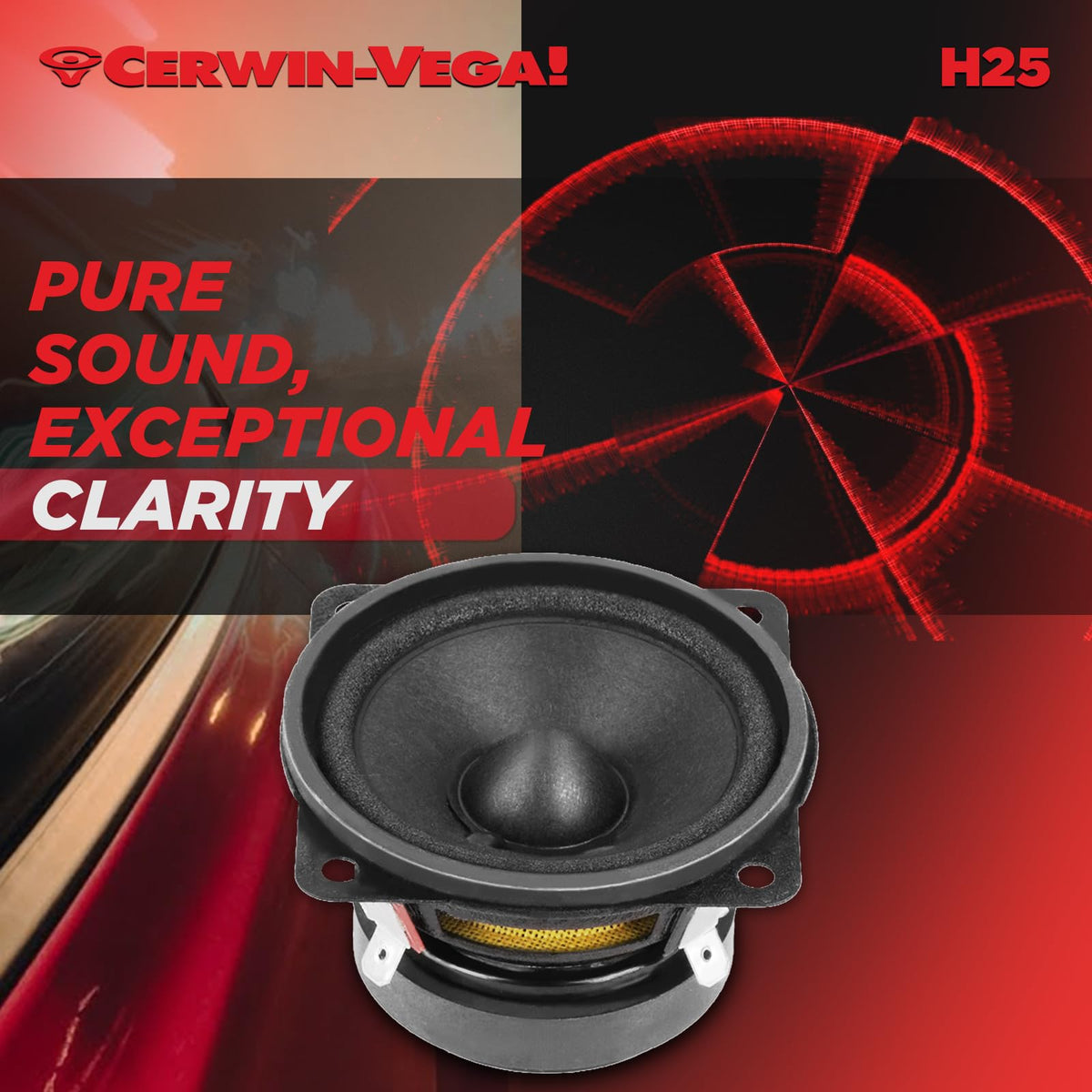 Cerwin-Vega H25 2.5" Full-Range Car Speakers