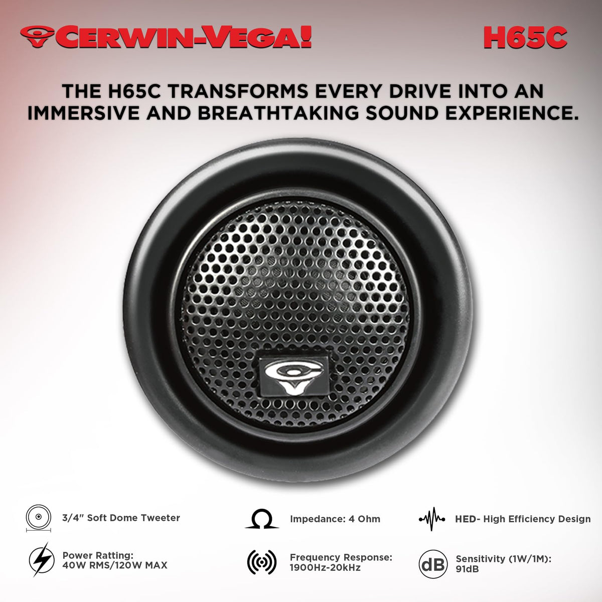 Cerwin-Vega H65C 6.5" 2-Way Component Speaker Set