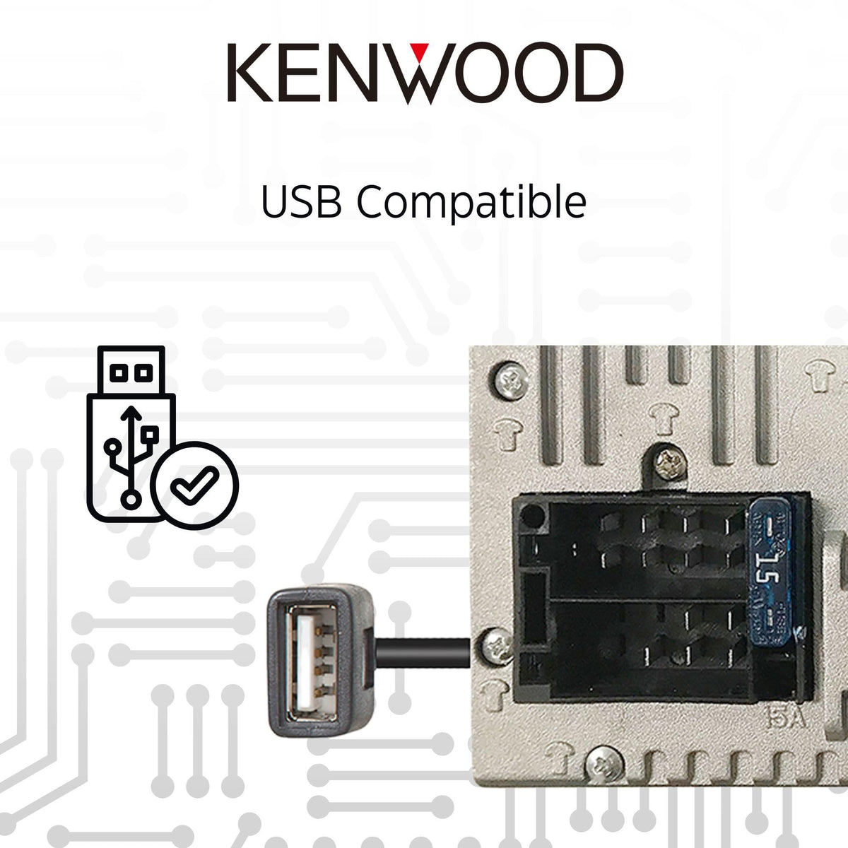 Kenwood DMX129BT Double DIN 6.8" Digital Multimedia Receiver