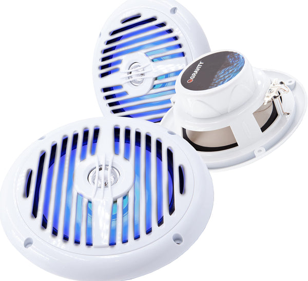 Gravity MG660-LBK 6.5" 2-Way Marine Speakers