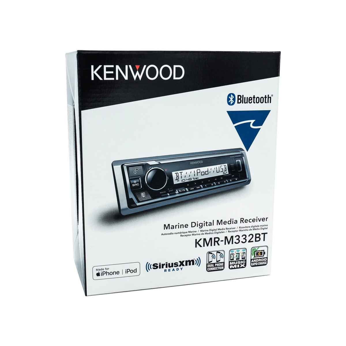 Kenwood KMR-M332BT Single DIN Marine Digital Media Receiver