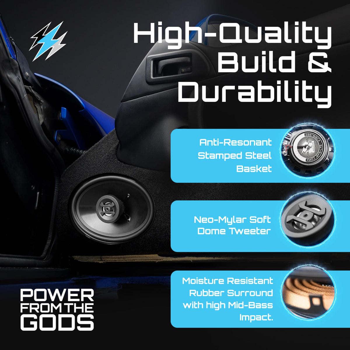 Hifonics ZS5768CX 5x7/6x8" 2-Way Coaxial Speakers