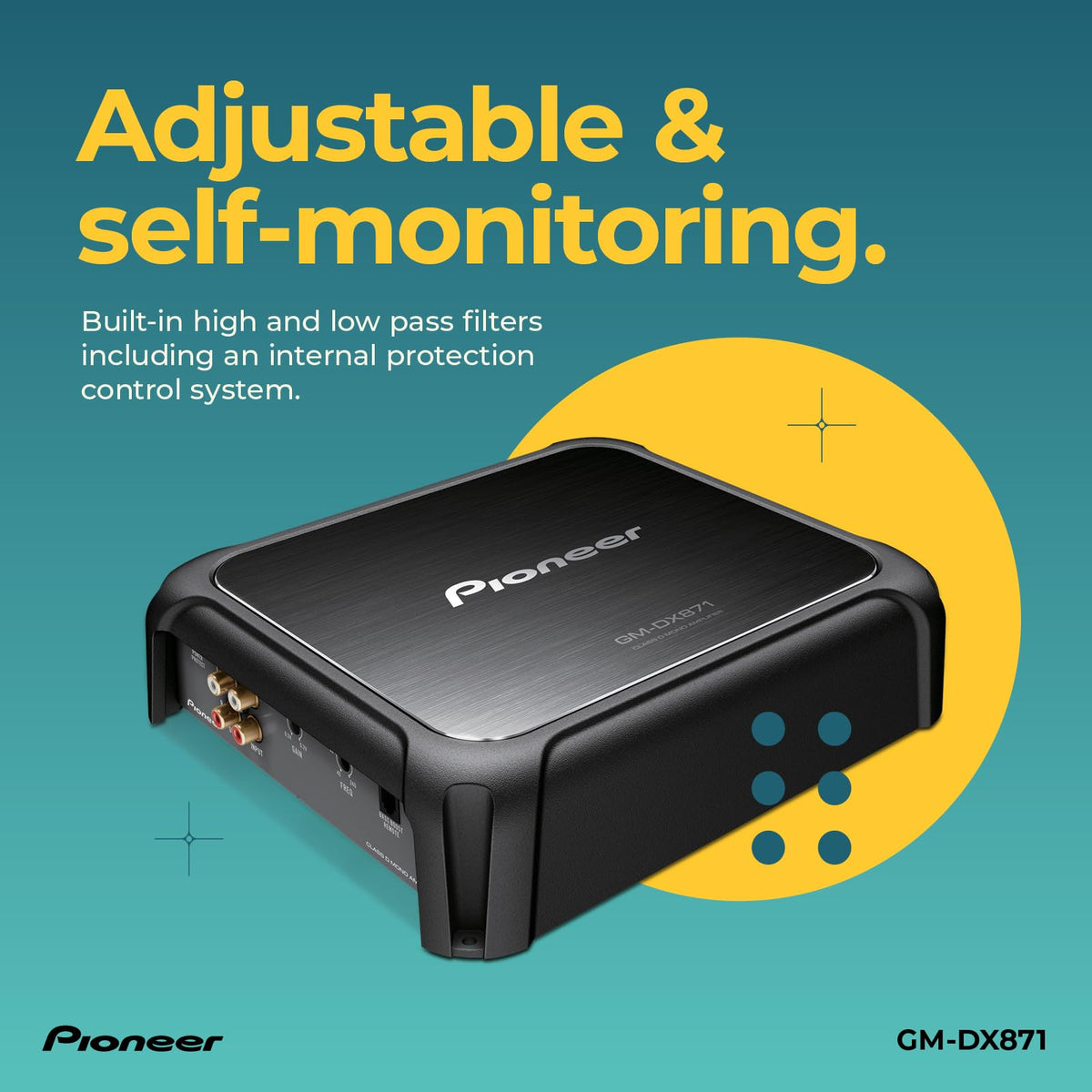 Pioneer GM-DX871 Class D Mono Subwoofer Amplifier