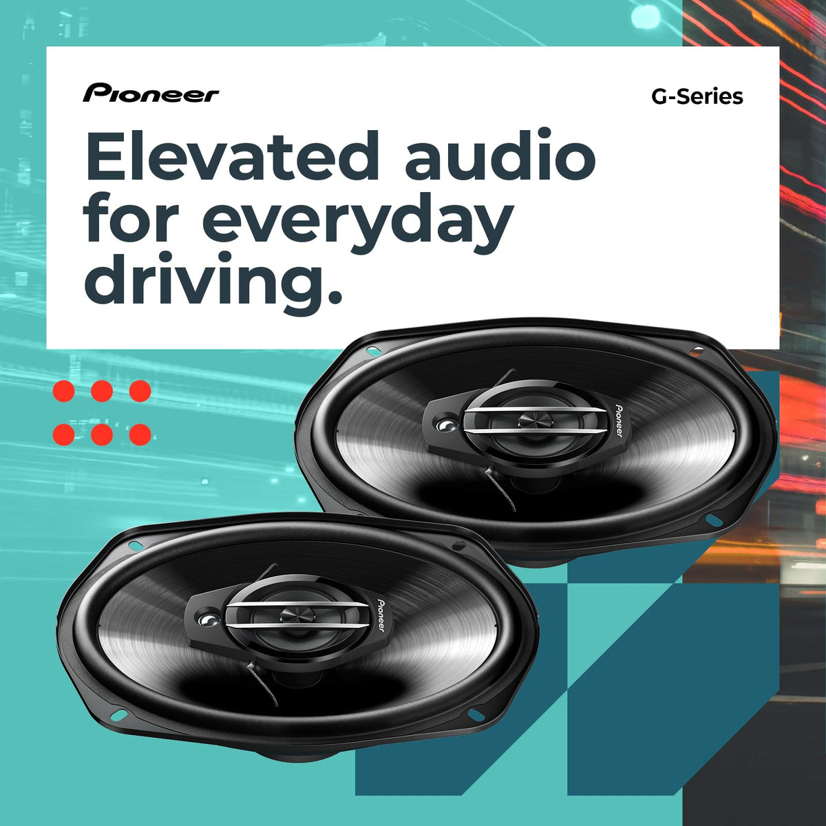 Pioneer TS-G6930F 6 x 9" 3-Way Coaxial Speakers