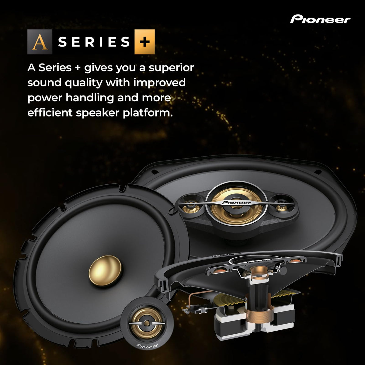 Pioneer TS-A1681F 6.5" 4-Way Coaxial Speakers