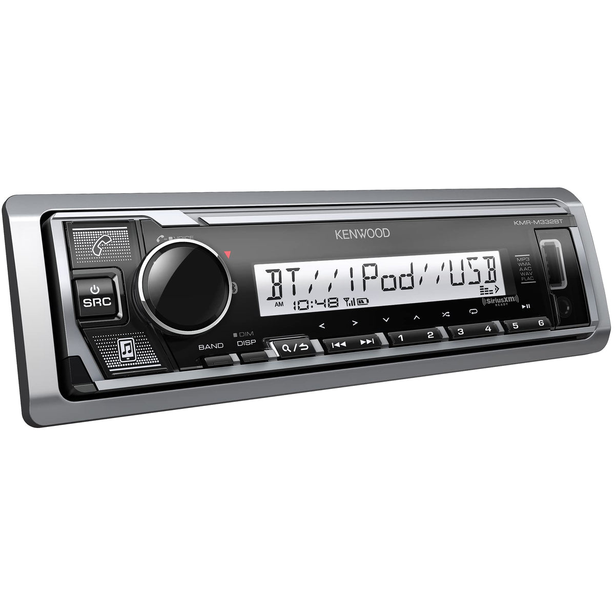 Kenwood KMR-M332BT Single DIN Marine Digital Media Receiver