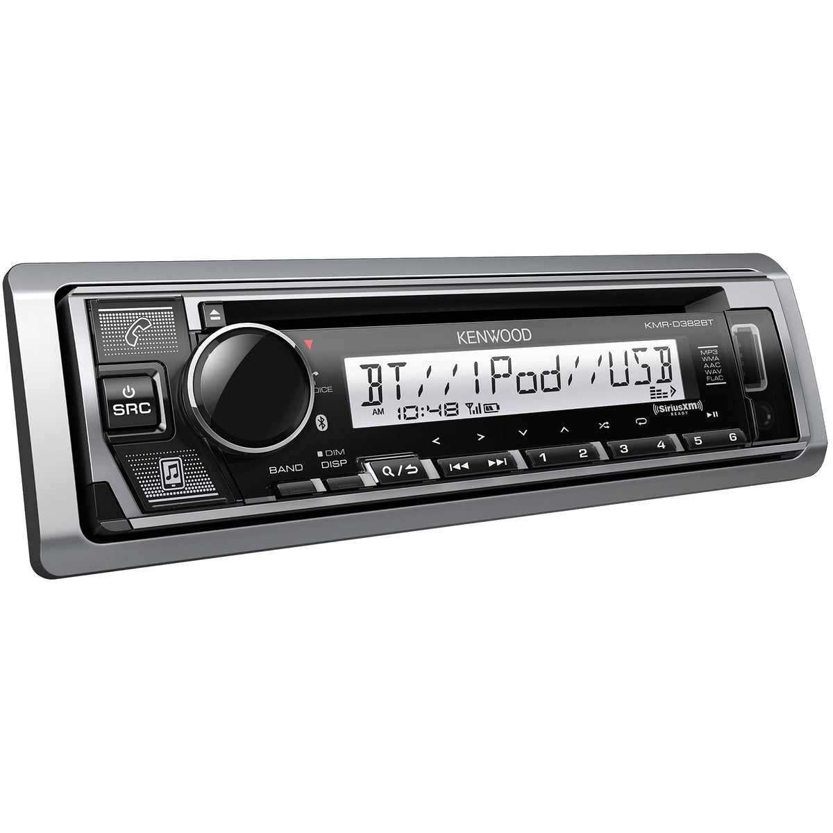 Kenwood KMR-D382BT Single DIN Marine CD Receiver