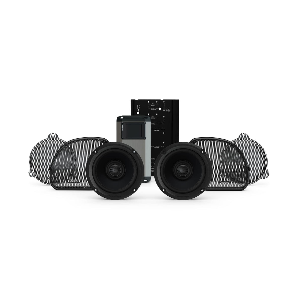 Rockford Fosgate HD14-STG2 6.5" Harley Speaker & Amp Kit