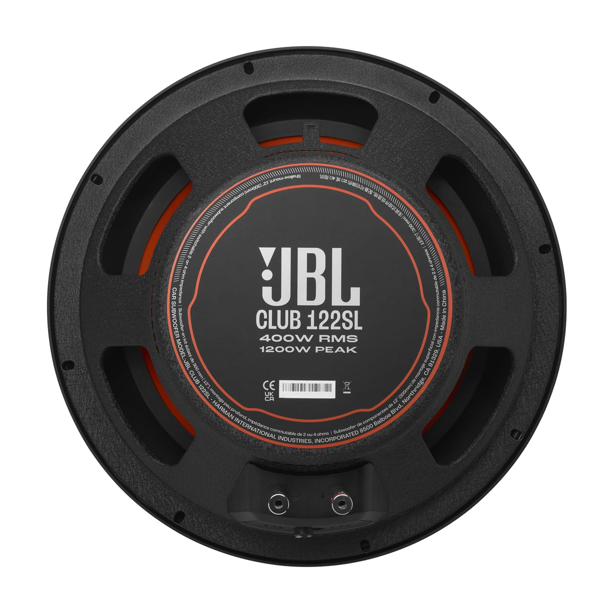 JBL CLUB 122SL 12" Shallow-Mount Subwoofer
