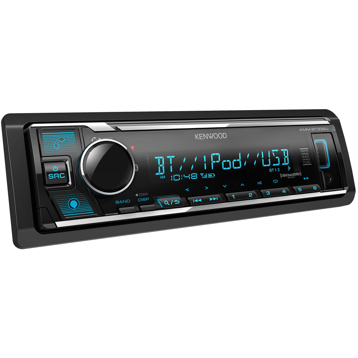 KENWOOD KMM-BT332U Single DIN Bluetooth Digital Media Receiver