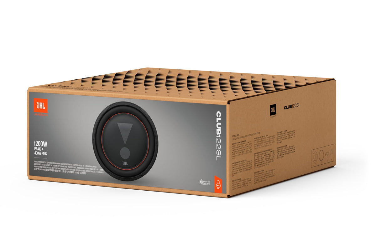 JBL CLUB 122SL 12" Shallow-Mount Subwoofer