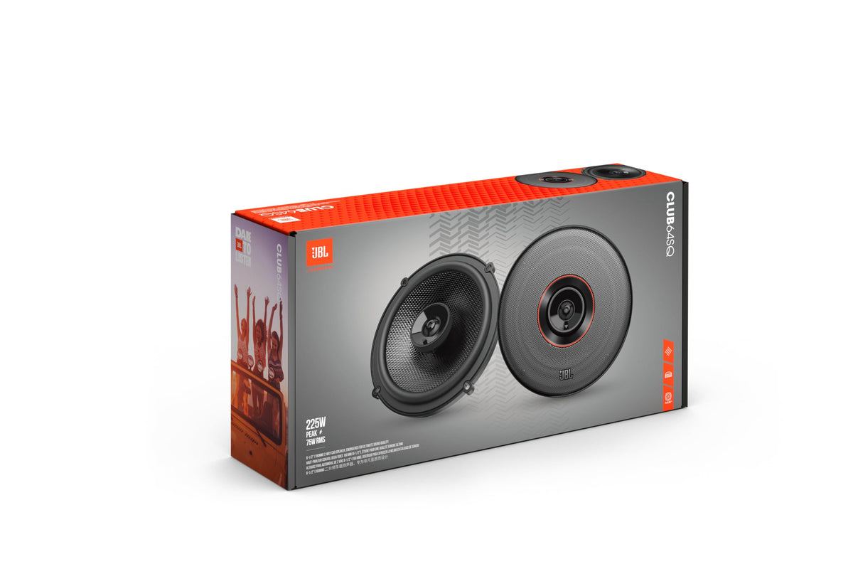 JBL Club 64SQ (JBLSPKCB64SQ) 6.5" Coaxial Car Speakers