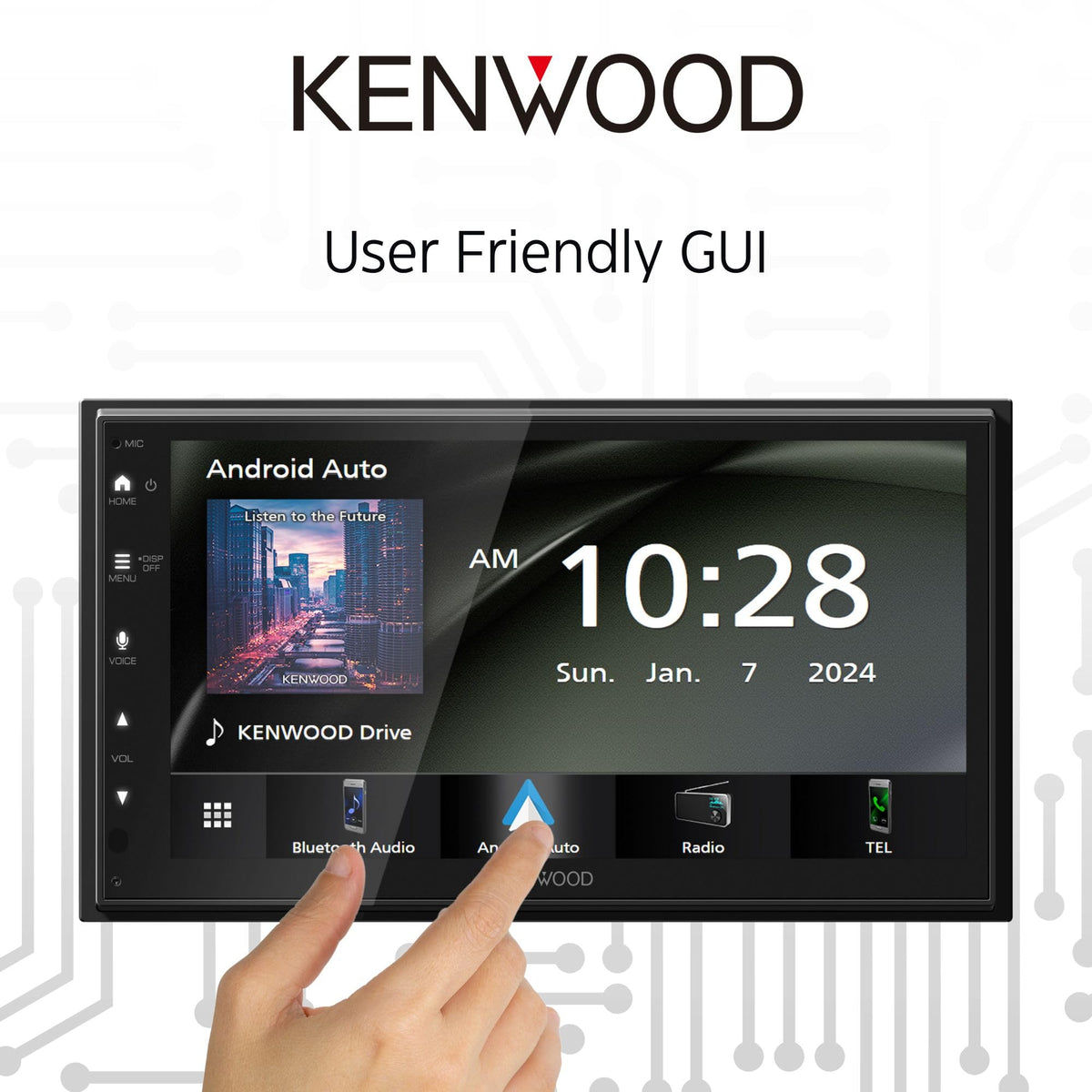 Kenwood DMX5710S Double DIN 6.8" Digital Media Receiver