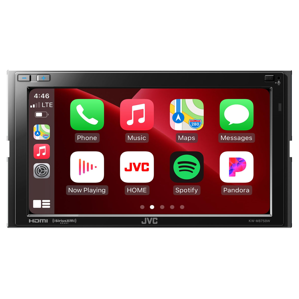 JVC KW-M875BW Double DIN 6.8" Receiver with Wireless CarPlay