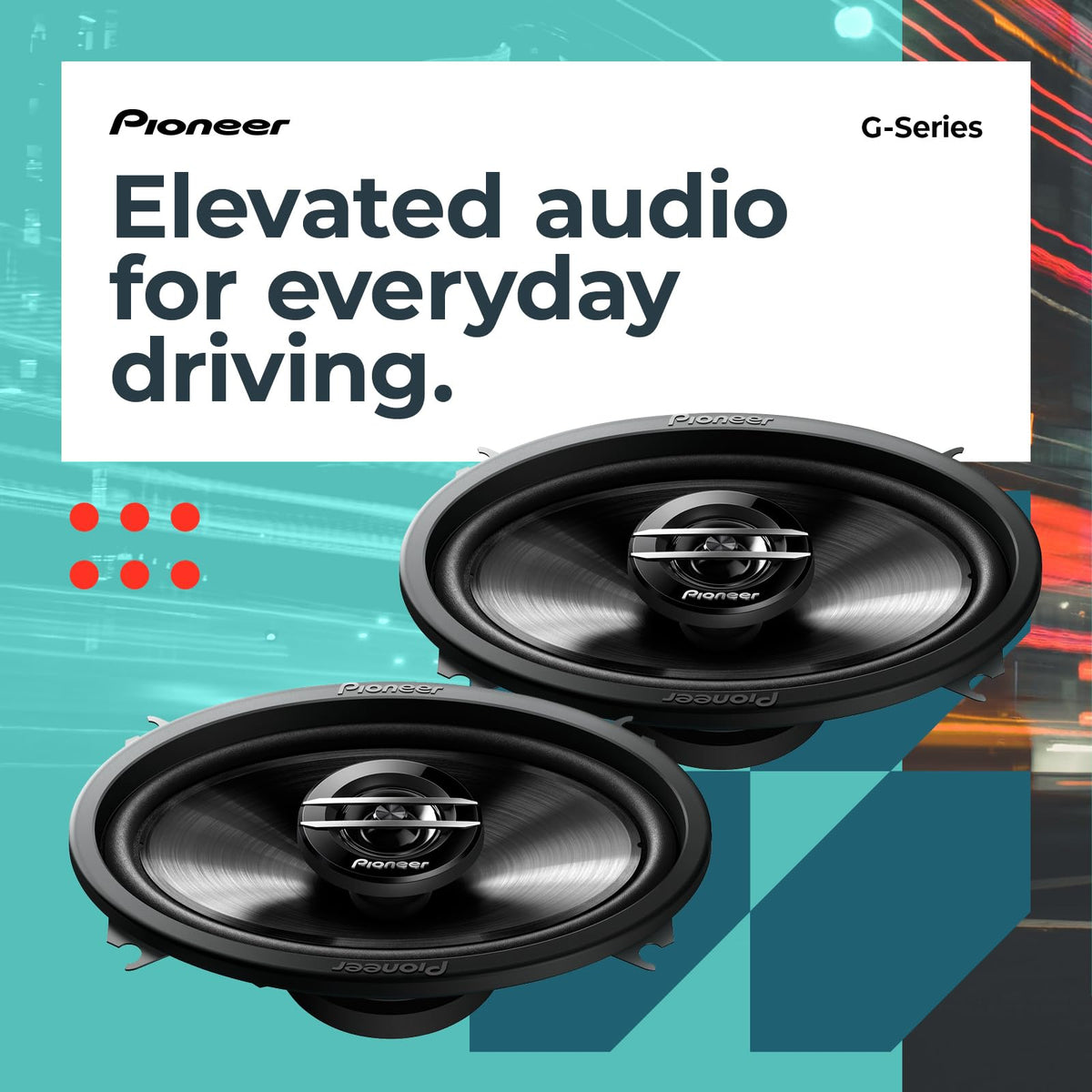 Pioneer TS-G4620S 4" x 6" 2-Way Coaxial Speakers