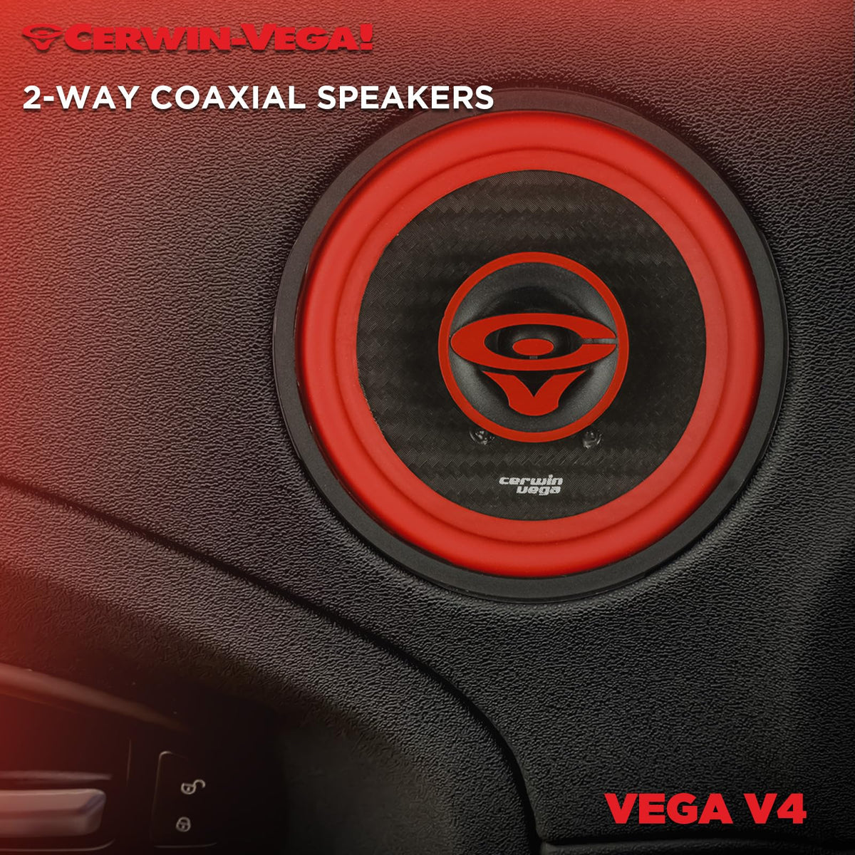 Cerwin-Vega V4 4" 2-Way Coaxial Speakers