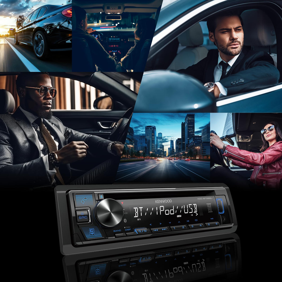 KENWOOD KDC-BT282U Single DIN CD Receiver