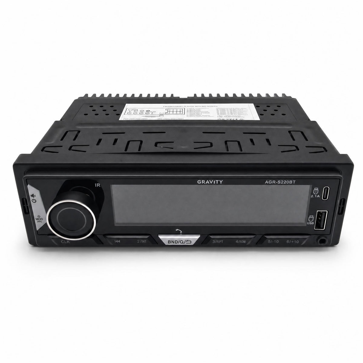 Gravity AGR-S220BT Single DIN Bluetooth Car Stereo