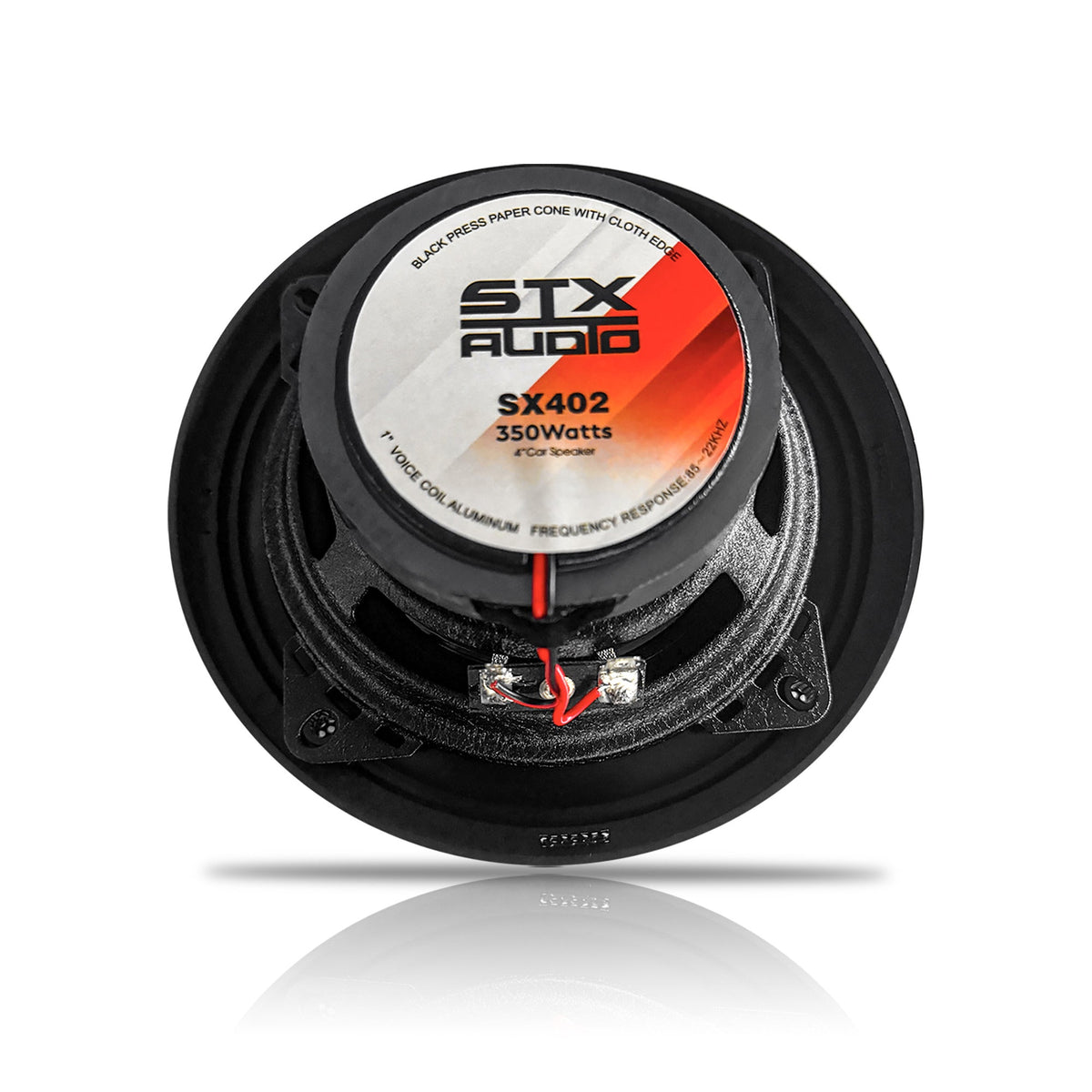 STX Audio SX402 4 Inch 2-Way Coaxial Car Speakers 350W 4 Ohm Pair