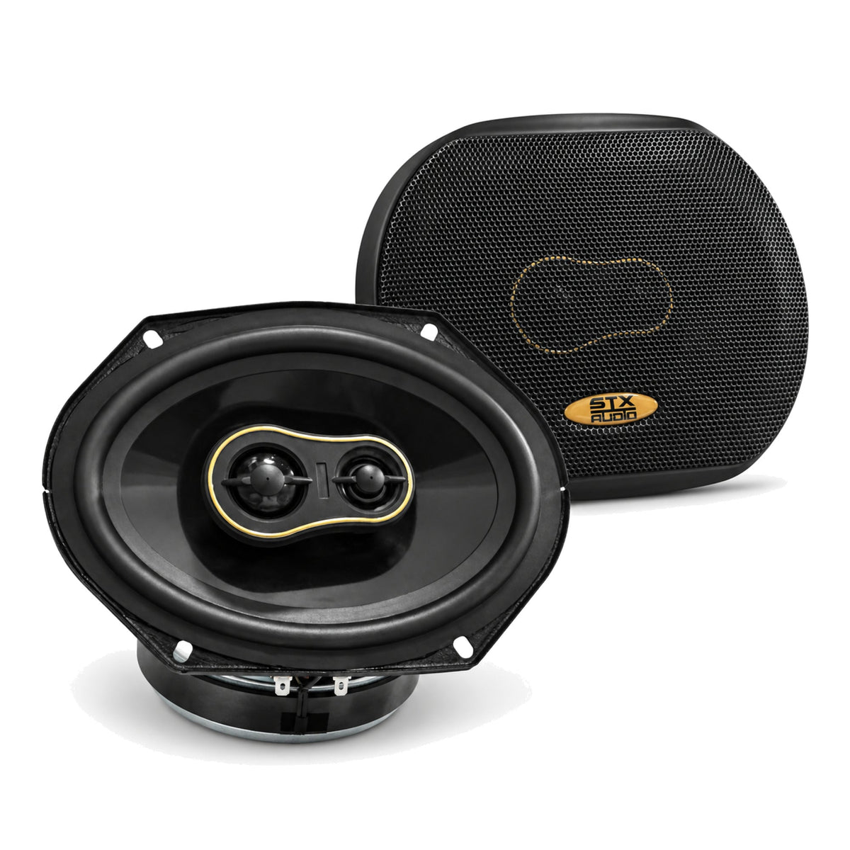 STX Audio SX682 6x8 2-Way Coaxial Car Speakers 680W Max 200W RMS Pair