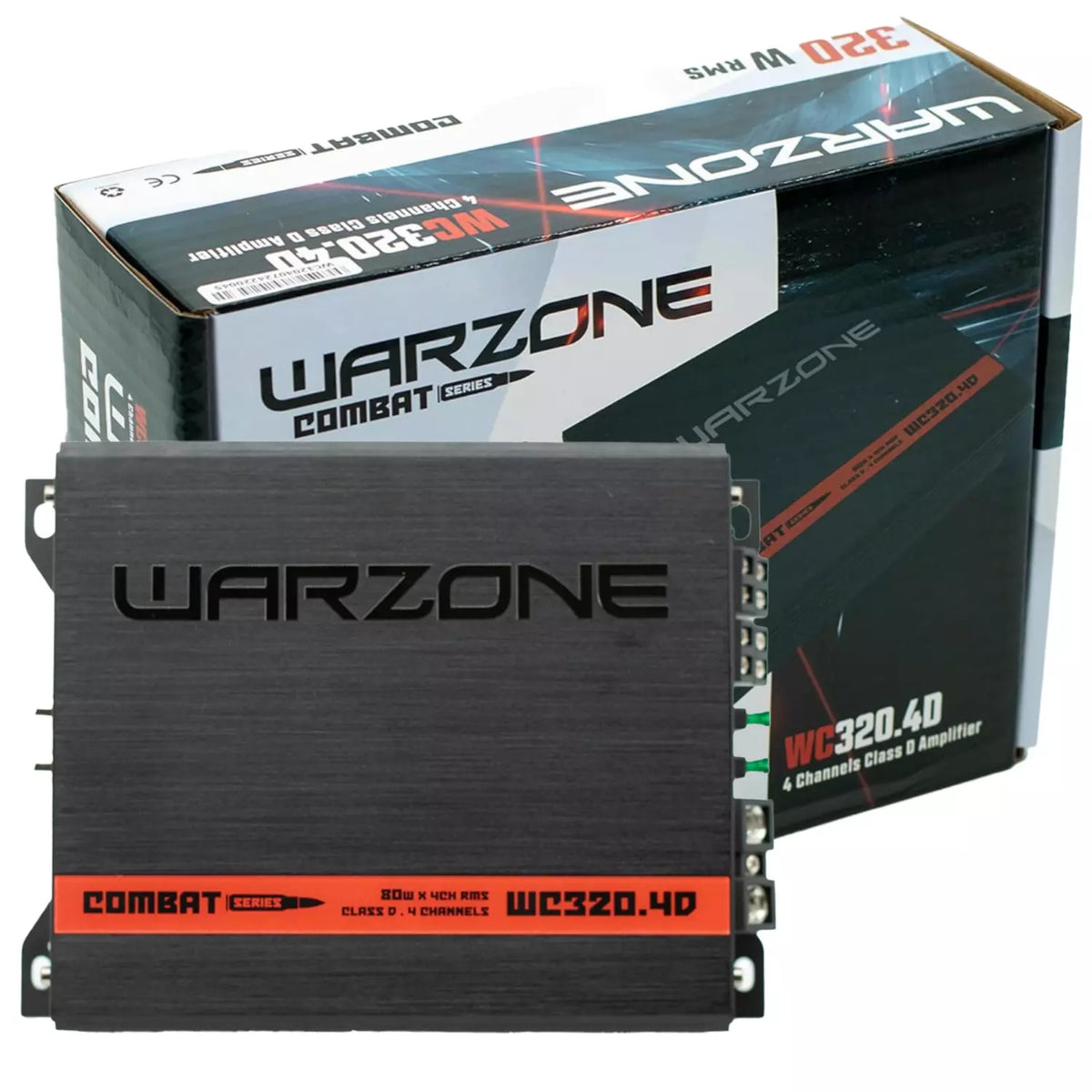 Gravity Warzone WC320-4D 4-Channel Class D Amplifier