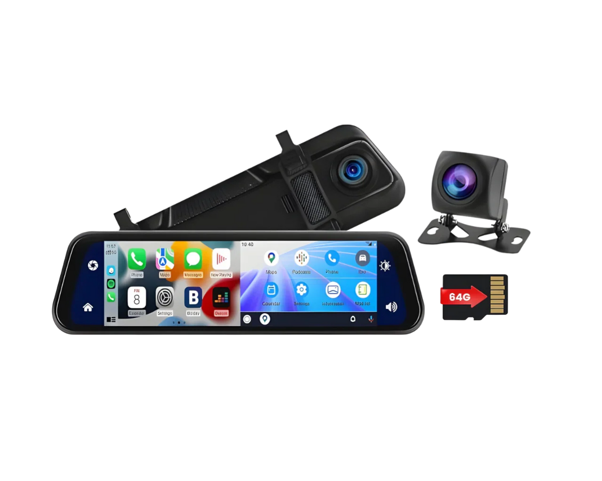 Xtremevision XV-98MR 9.66" Wireless CarPlay Dash Cam