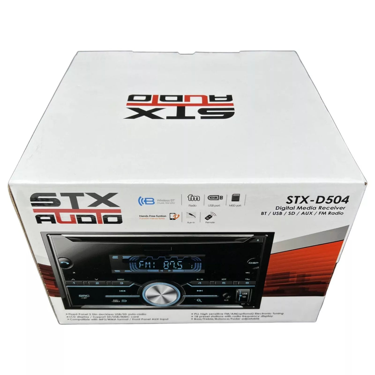 STX Audio STX-D504 Double DIN CD/MP3 Receiver