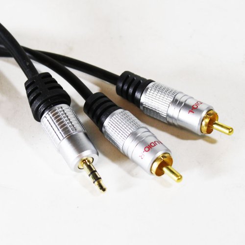 Emb Premium 6 Ft. 3.5mm To Dual RCA Cable E2RCXL1