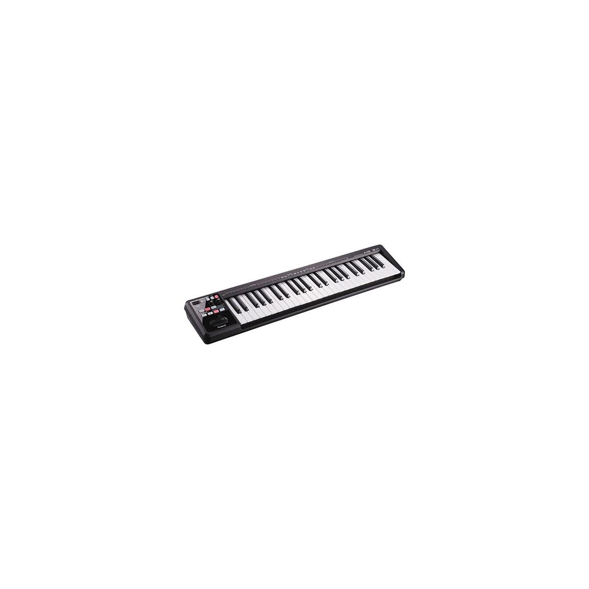 Roland Lightweight 49-Key Midi Keyboard Controller, Black (A-49-BK)
